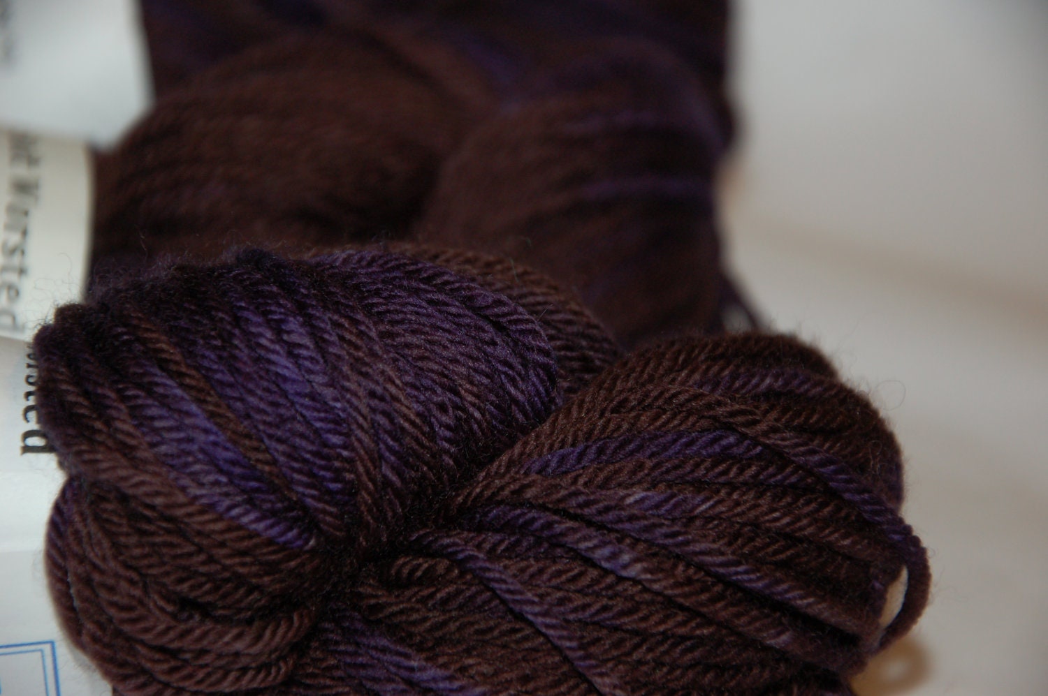 Studio June Yarn, Squishy Soft Worsted, Superwash Merino,Worsted Weight, Color: Black/Purple Lot A