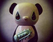 Panda Doll Polaroid Print, Chainsaw Paw, Color Photography