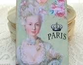 Tags Gift Hang Bridal Shower Tea Party Favor Paris Marie Antoinette Green Ballgown French Vintage Set of 6 Handmade by Enchanted Quilling
