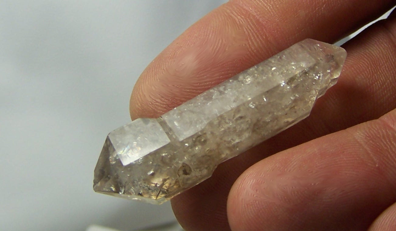Scepter Crystal - Double Terminated - Smoky - Quartz Crystal - Tibetan - Tibet - large - specimen - wand making wire wrapping
