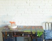Navy Blue Desk