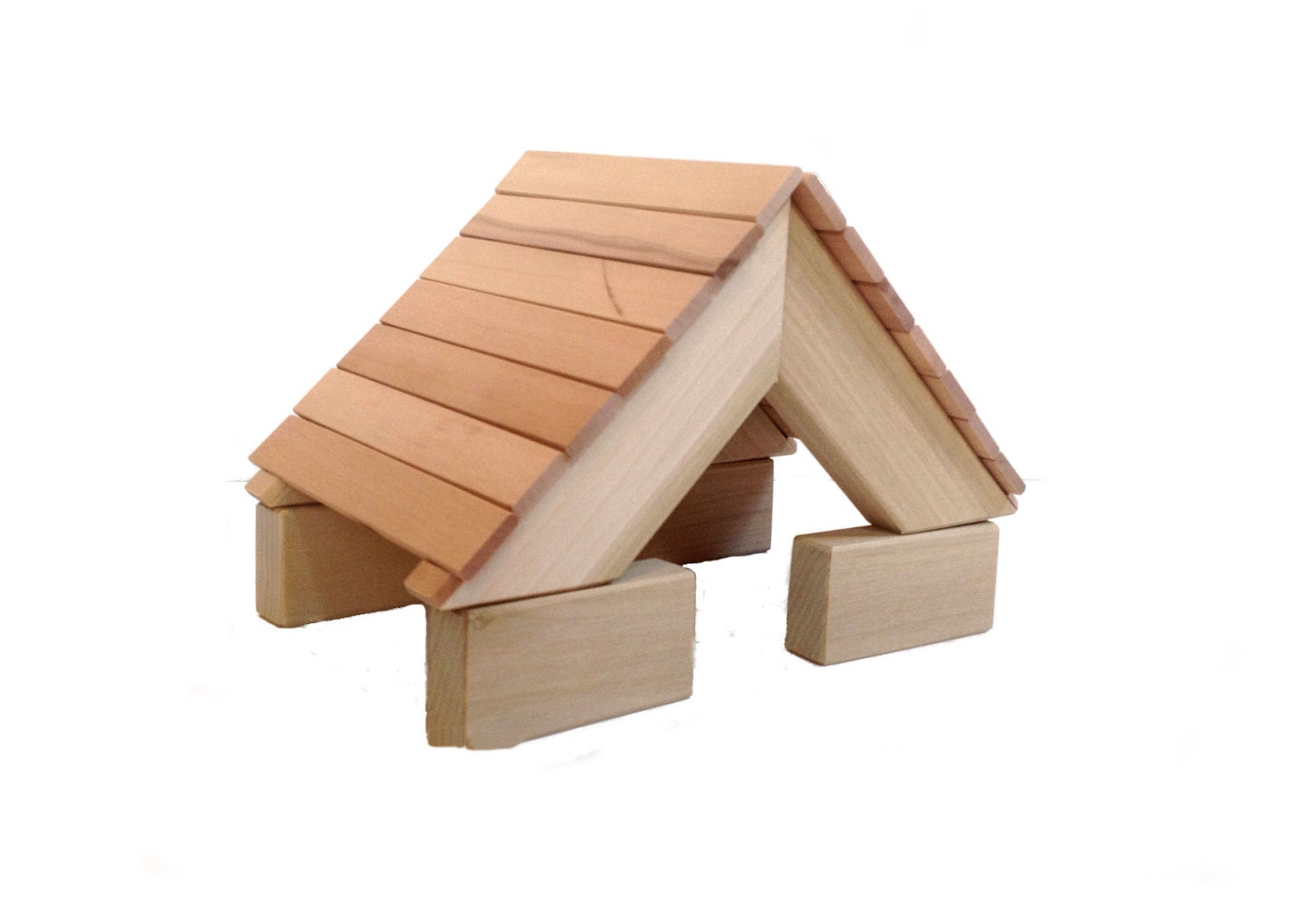 18 Piece Roof Set - Add on to any of my Toy Building Blocks Sets