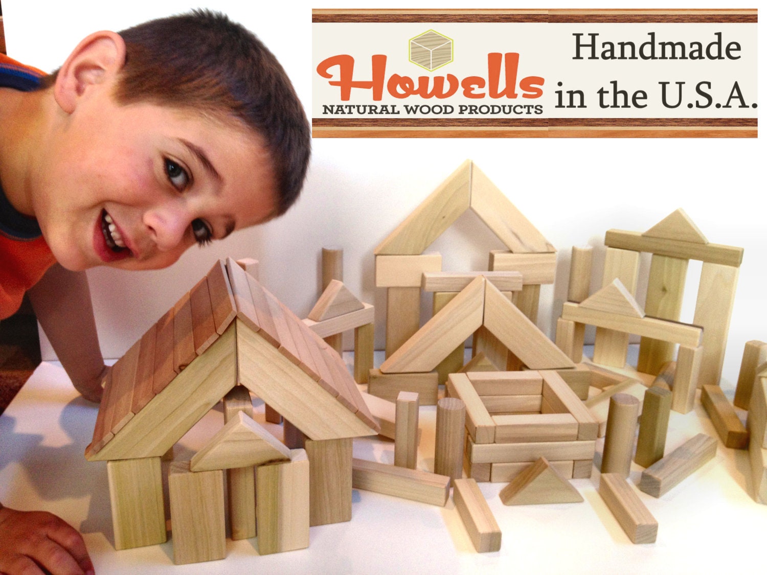 LOWEST PRICE on ETSY - 142 Piece Set - Natural Wood Toy Building Blocks - Wood Building Blocks - Natural - Safe - Eco-Friendly