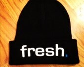 Trucks & Pearls Black fresh. Knit Beanie