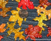 Miniature fall leaves great for scrapbooking-wedding invitations-Fairy Garden Leaves-Maple Leaf-Oak Leaf