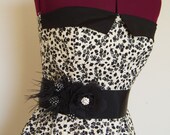 Bridal Sash, wedding sashes, Black Flower Bridal Sash, Satin Ribbon Sash, Flower Belt Maternity Sash Photo Prop bridesmaid accessories