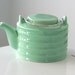 Art Deco Green Teapot