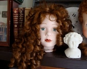 Vintage Original Large Porcelain Signature Doll head Gorgeous