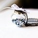Silver Star Dust Necklace- Round Blown Glass,Hollow Ball Pendant Hand Blown Necklace - Gift for her