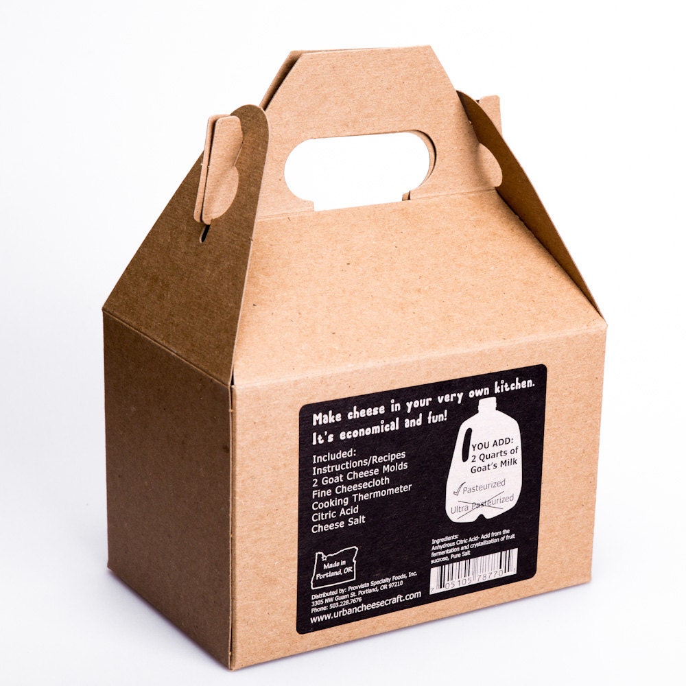 Crumbly Goat Cheese and Creamy Chevre- D.I.Y. Cheese Kit- 10 batches