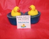 2 Rubber Ducky soaps-  Birthday, baby shower, party favor, Christmas stocking stuffer