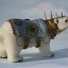 2013 TOBY Award Alpaca Needle Felted Steampunk Panserbjorne Armored Ice Bear with Whiting & Davis Armor OOAK Artist Bear