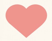 Simple Pink Heart Print