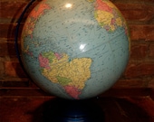 Vintage Globemaster 10 Inch World Globe