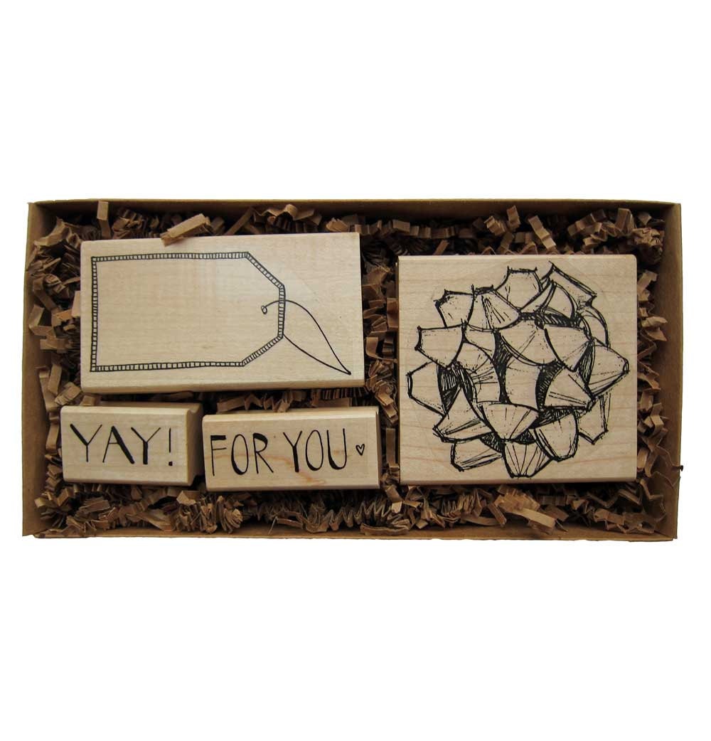 Gift Wrapping Stamp Set