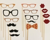 Mad Men Party on a Stick Kit - Photobooth Party Props