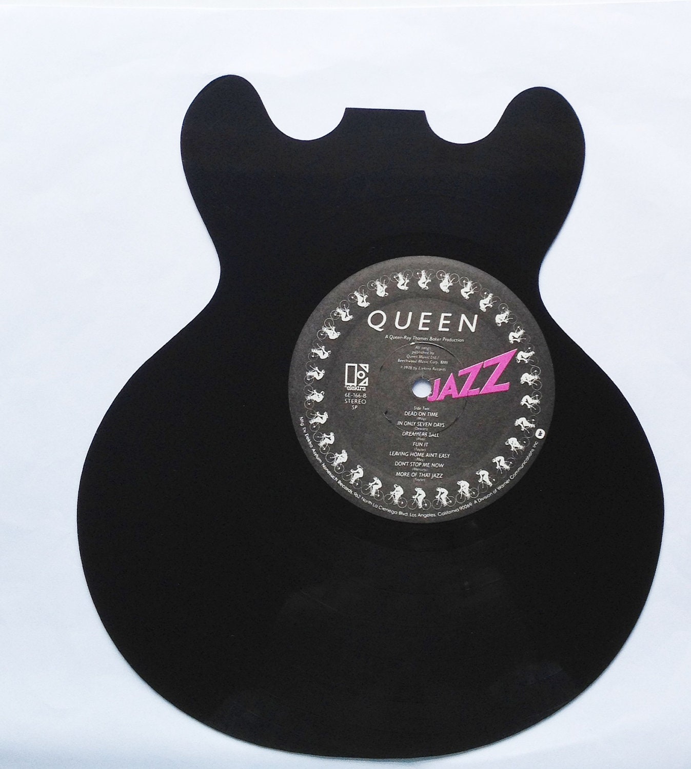 QUEEN Guitar vinyl record silhouette