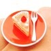 Cake Ring  Miniature Food Jewelry Strawberry Vanilla Cake