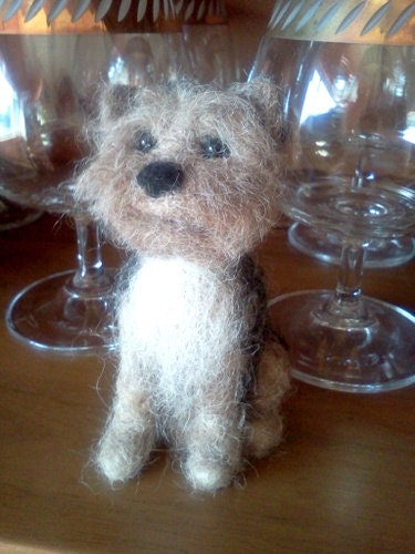 Yorkshire Terrier - Needle Felted Sculpture