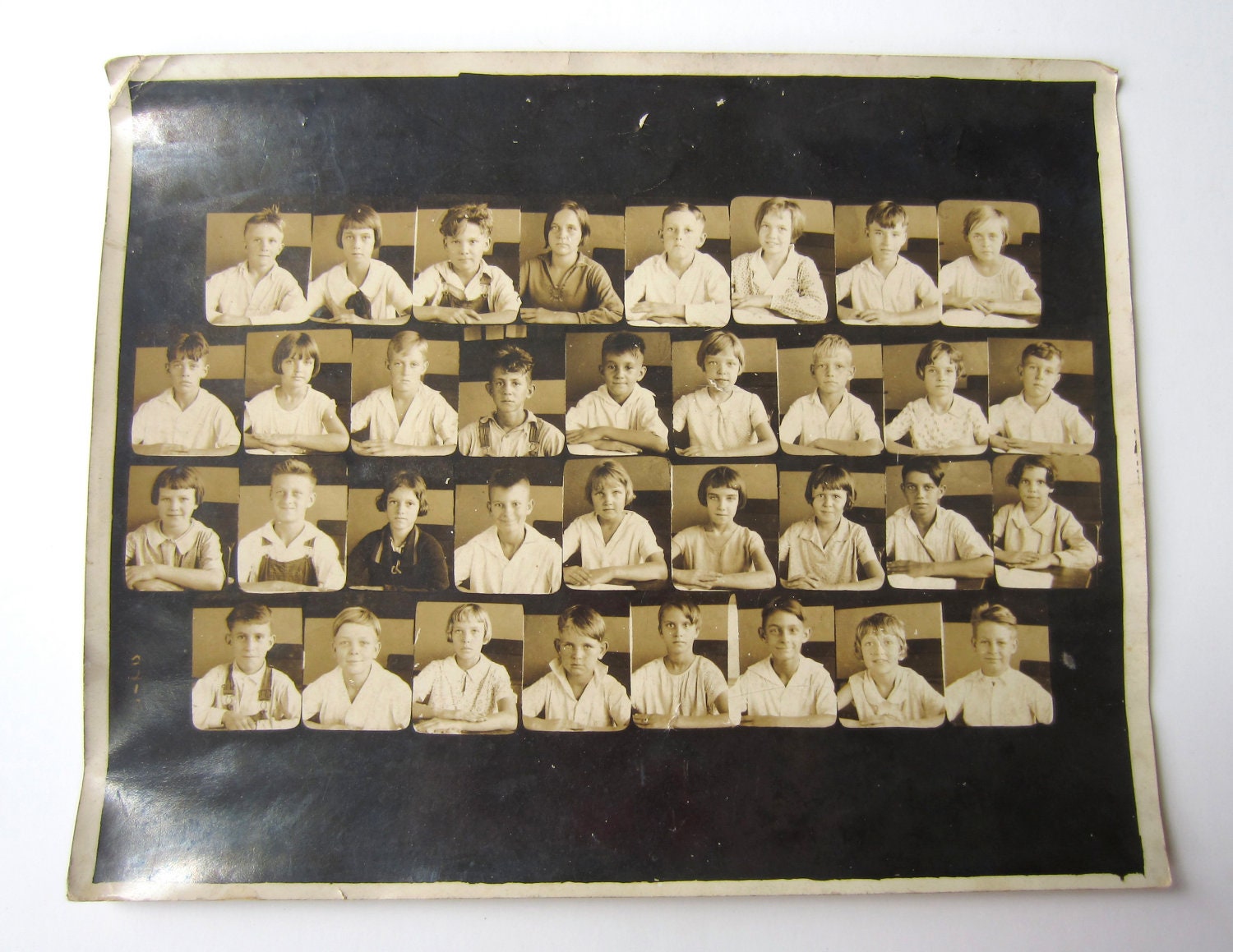 RARE FIND Class Photo Contact Sheet Circa 1920s