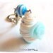 Sweet Blue Cupcake Keychain