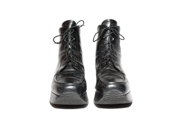 Stephane Kelian Platform Lace Up Ankle Boots 7.5
