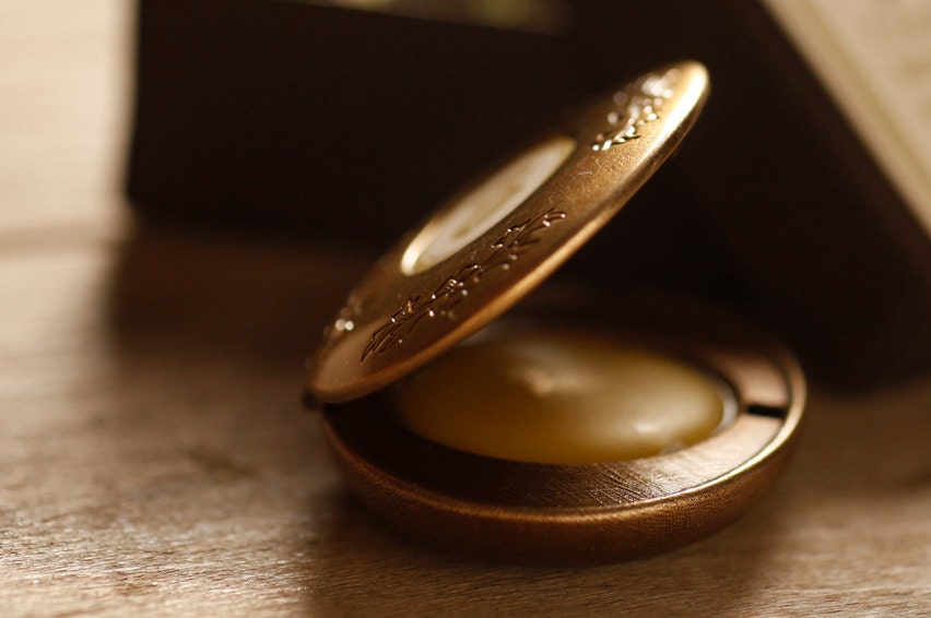 Satin Corset - perfume locket REFILL - natural solid perfume with sweet notes of lilies and vanilla