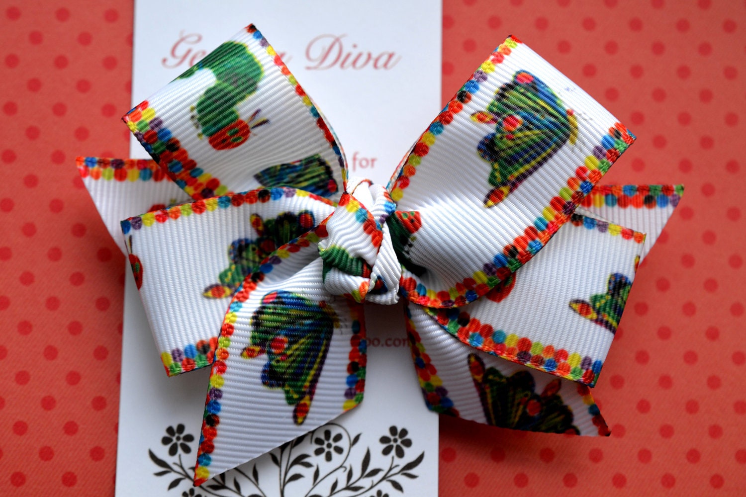 Hungry Caterpillar Classic Diva Bow