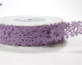Floral Felt - Lavender - 1.5 Inchs - 1 Yards - May Arts