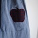 Vintage Little Girl Jumper - Gray Corduroy APPLE (4T)
