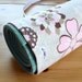 CLEARANCE SALE - 30% Off Handmade Yoga Bag Pilates Mat Bag - Beige and Pink Floral