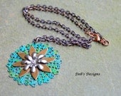 Necklaces Vintage  Color collection Flower blossom