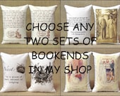 Choose Any Two Sets of Bookends - Shelf Pillows - Buy Two and Save