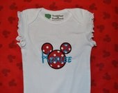 Birthday Minnie Mouse Onesie or T