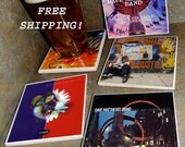 DAVE MATTHEWS BAND Ceramic Tile Album Covers Coasters Set of 4 - Free Shipping - Jam Band