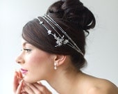 Bridal Hair Accessory, Crystal Thread Hair Wrap, Wedding Head Piece, Wedding Hair Accessory, Bridal Headband