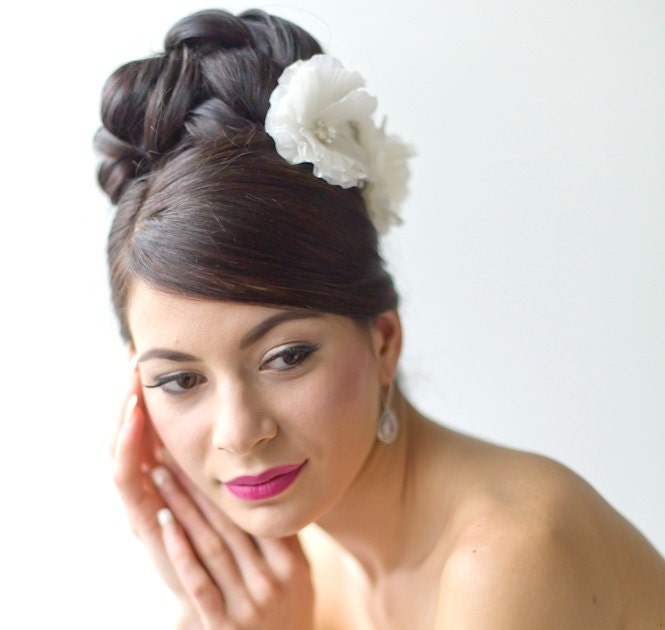 Wedding Hair Accessory, Bridal Headpiece, Silk Flower Hair Pins, Bridal Hairpins