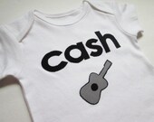 Baby onesie - shirt - cash - guitar