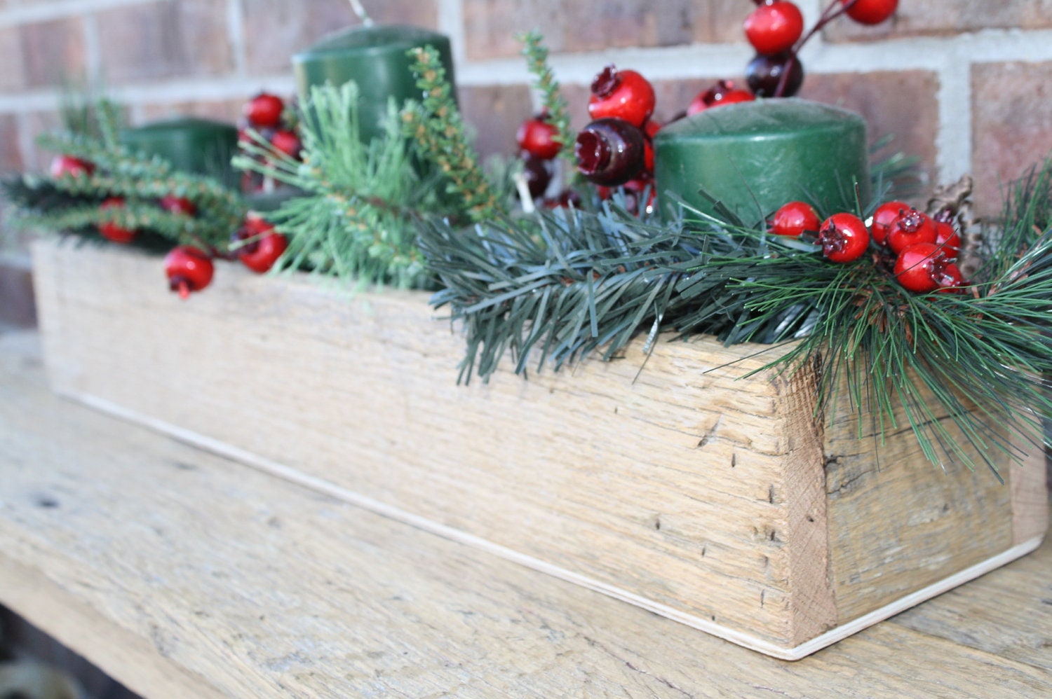 Reclaimed and Recycled Barn Wood 24 inch Long Window Box, Center Piece or Planter for Indoors
