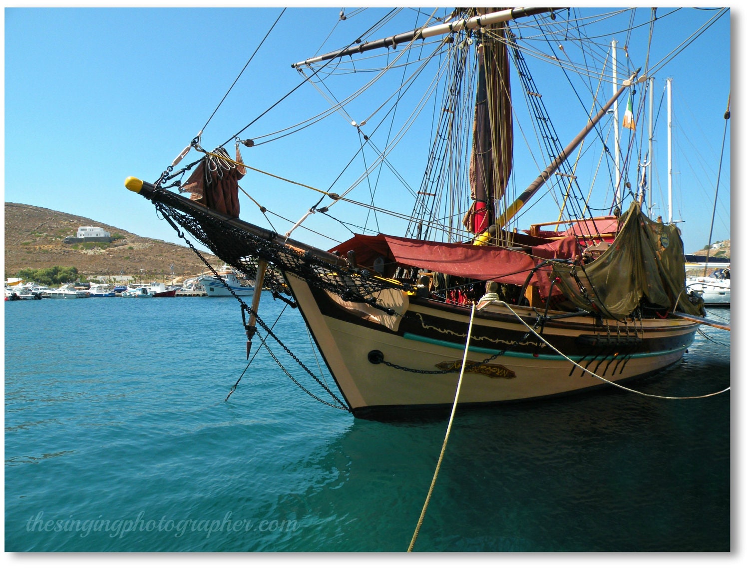 The Pirate Ship - 8x10 Fine Art Photo Print - Ios, Greece