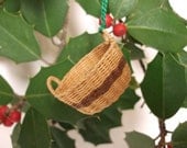 basket, hand-woven miniature
