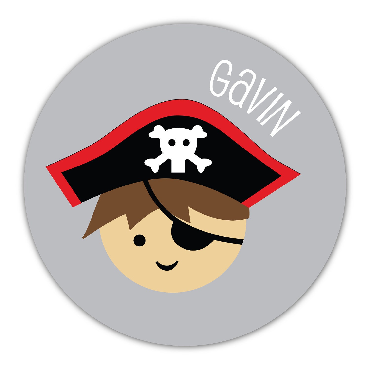 Personalized Melamine Plate - PIRATE Collection
