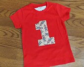 Infant Toddler Boys First 1st Birthday Red Sock Monkey 1 One Shirt 12m 18m 24m 2T