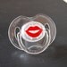 Red Lips Binky/Pacifier Vinyl Decal