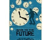 Back To The Future vintage style movie poster