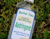 Organic FACIAL ASTRINGENT Toner, with witch hazel and tea tree essential oil