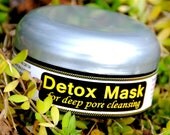Detox MASK for deep pore cleansing,  for oily and problem skin, all natural clays and botanicals