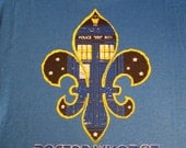 Doctor WhoDat screenprint T-Shirt  Dr. Who New Orleans
