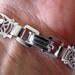 1940's Butterfly Bracelet Filigree Silvertone Aluminum Alloy Made in Germany