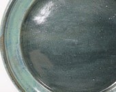 Bridges Pottery Large Serving Plate Blue and Green Ready to Ship